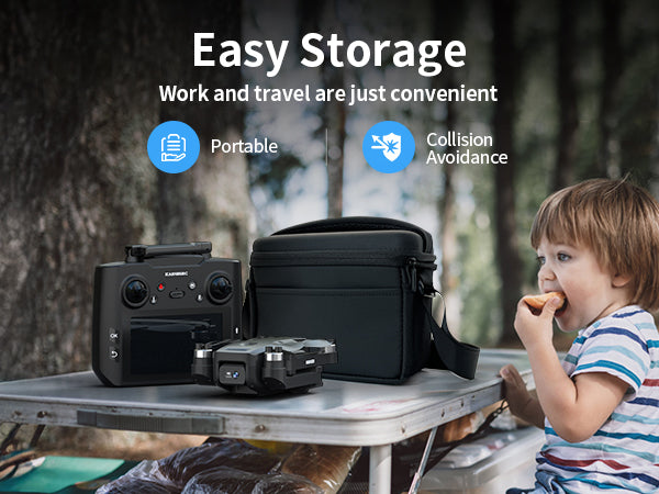 K600 GPS Drone with Camera, 4.5 Inch LCD Screen RC, SD Card with GPS Drone, Auto Return Follow Me, Modular battery, Handbag GPS Drone under 250g