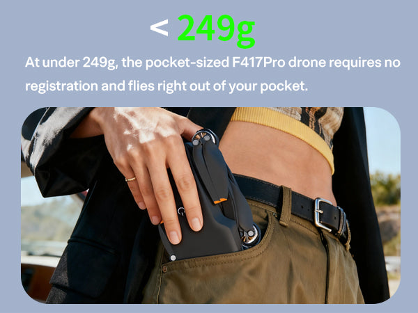 F417Pro Drone with 1080P Camera Screen Remote Control,RGB LED Light FPV Drone Quadcopter,Headless Mode Altitude Hold Optical Flow Positioning,One Key Start/Land Foldable,3 Speed Modes