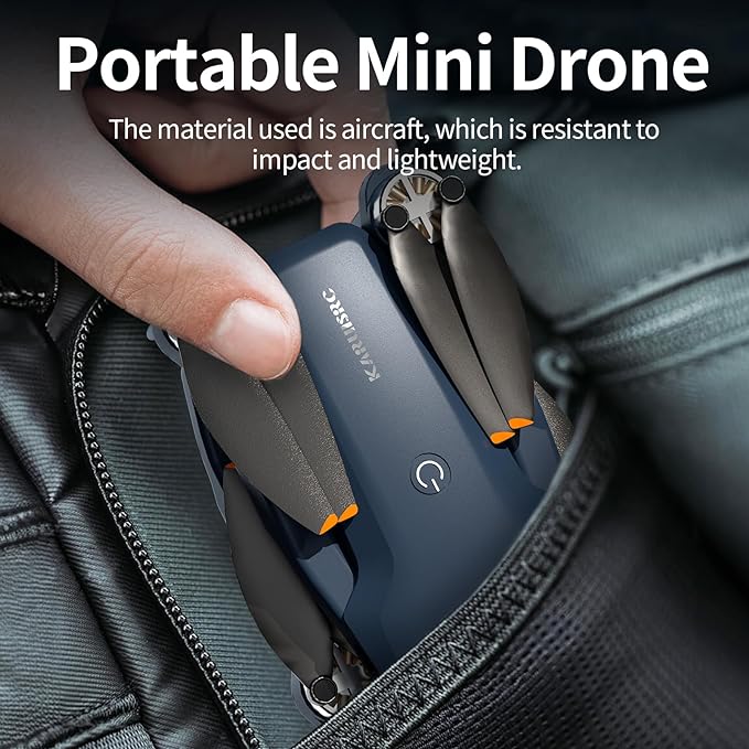 K417 Drone with Camera 1080p HD,90° Electric Adjustable Lens,Blue LED Lights AIdrones with Dual Cameras for Adults,Remote Control Quadcopter with Altitude Hold for Beginners,Gestures Selfie,Carry Case