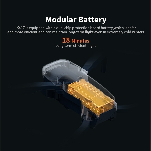 K417 Drone with Camera 1080p HD,90° Electric Adjustable Lens,Blue LED Lights AIdrones with Dual Cameras for Adults,Remote Control Quadcopter with Altitude Hold for Beginners,Gestures Selfie,Carry Case